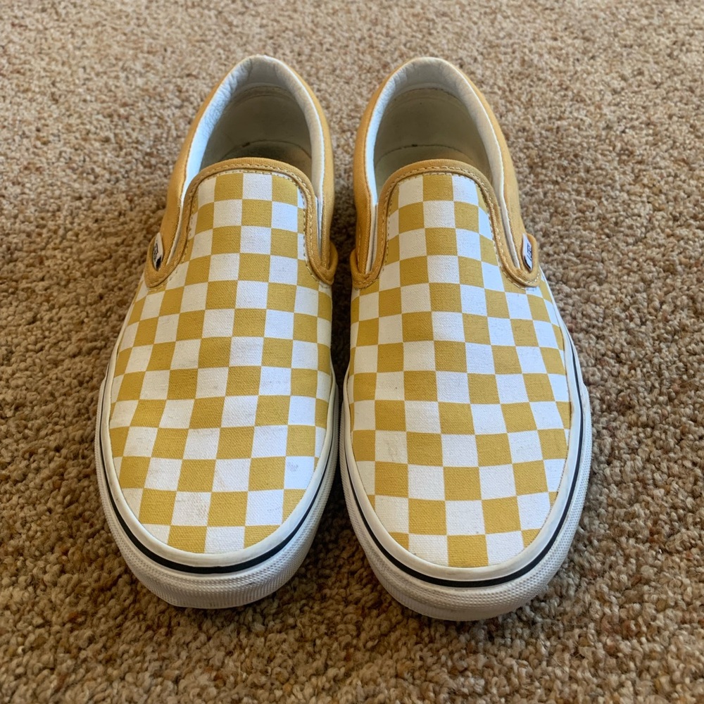 Yellow Checkered Vans